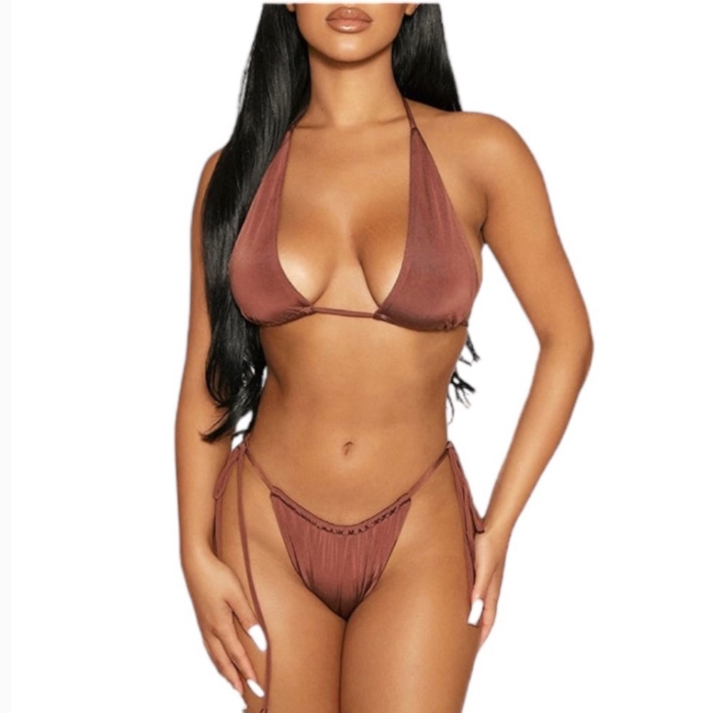 Naked Wardrobe Sun, Sand, & String
2-Piece Bikini Rich Silky Brown